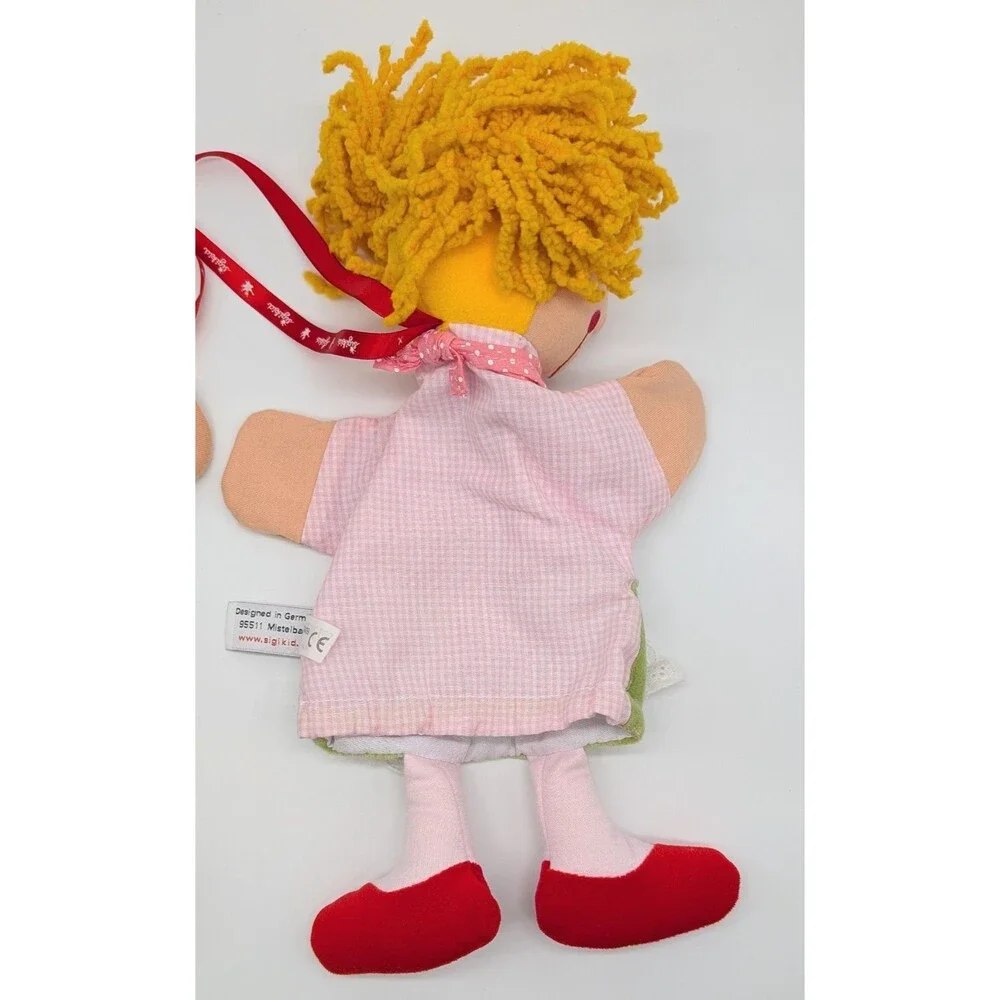 Set Of 2 Sigikid Plush Hand Puppets Boy & Girl Germany My Little Theatre
